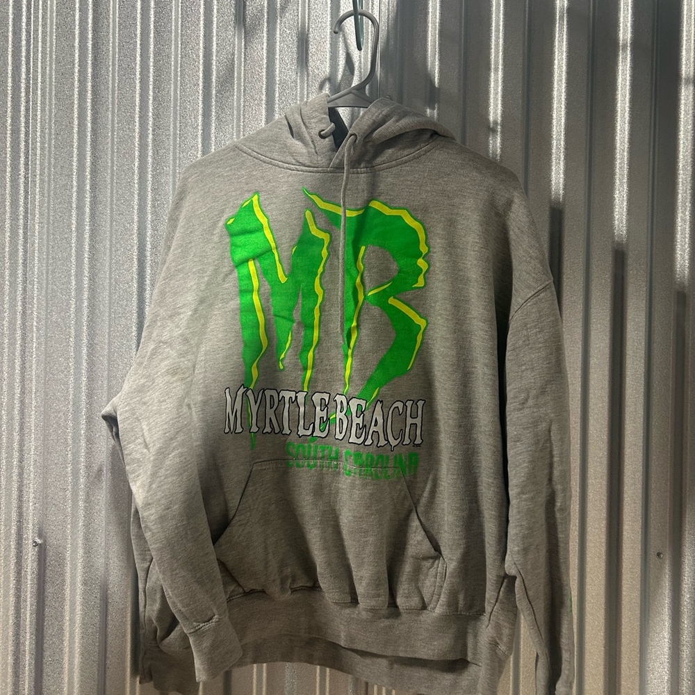 Pacific & Co. Myrtle Beach X Large Black Hooded Unisex Sweatshirt